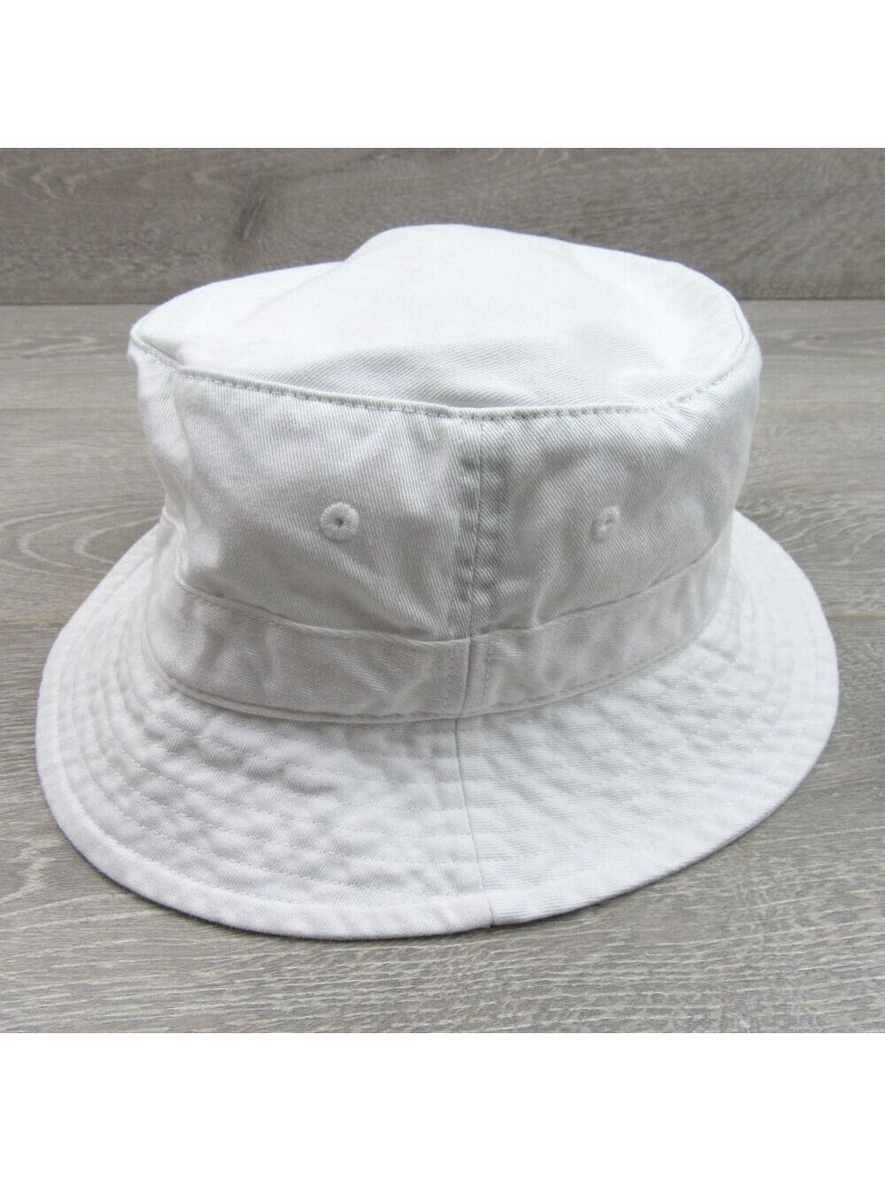 Polo Ralph Lauren Embroidered Bear Bucket Hat Adult Size S/M White NEW - Picture 6 of 11